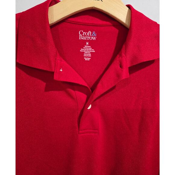 Croft & Barrow Men’s Red Easy Care Polo Shirt – Medium, Gently Used - Picture 3 of 4